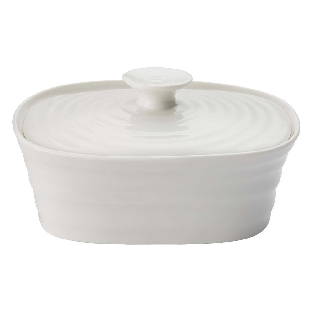 Sophie Conran for Portmeirion - White Covered Butter Dish