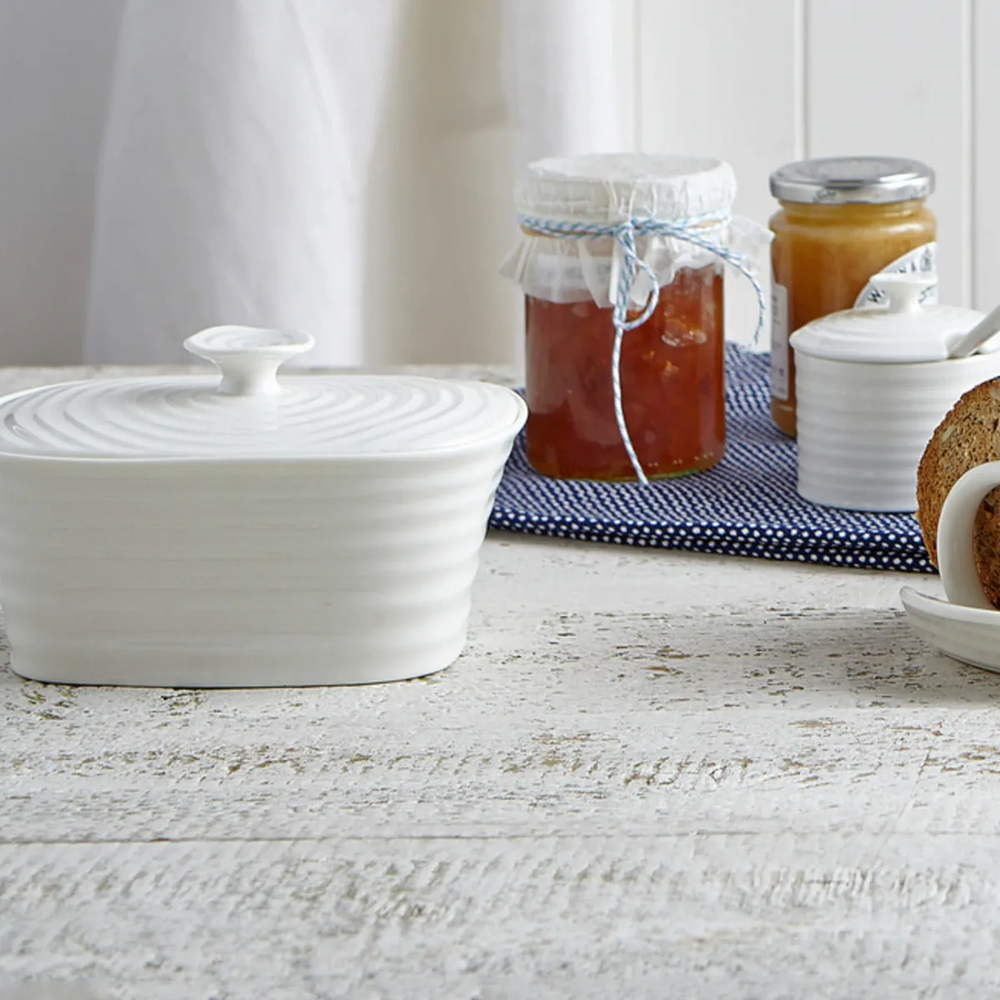 Sophie Conran for Portmeirion - White Covered Butter Dish