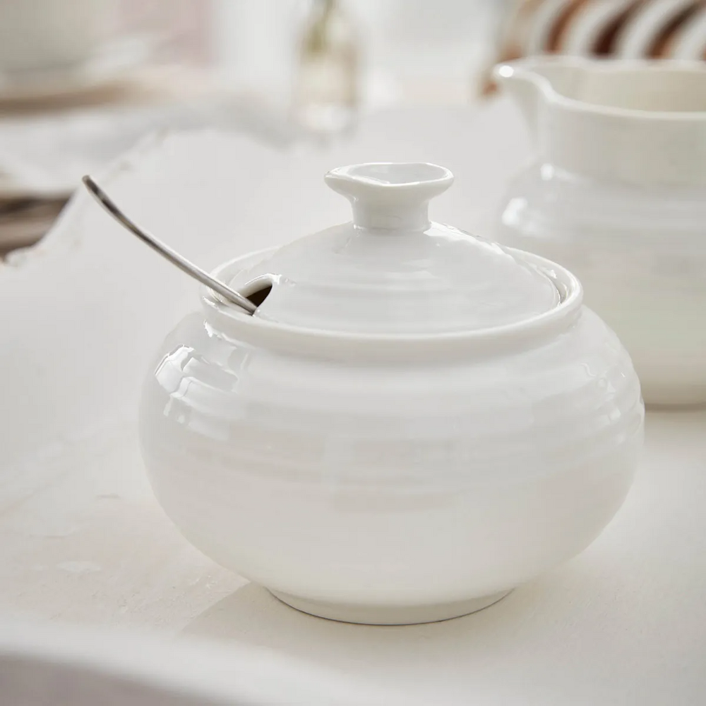 Sophie Conran for Portmeirion - White Covered Sugar Bowl