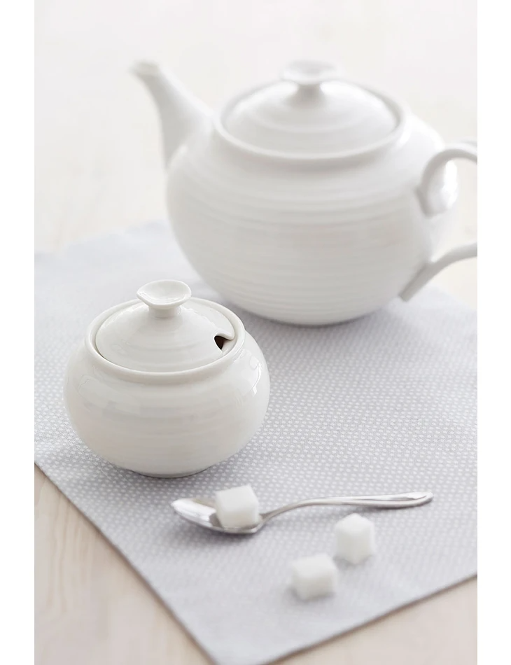 Sophie Conran for Portmeirion - White Covered Sugar Bowl