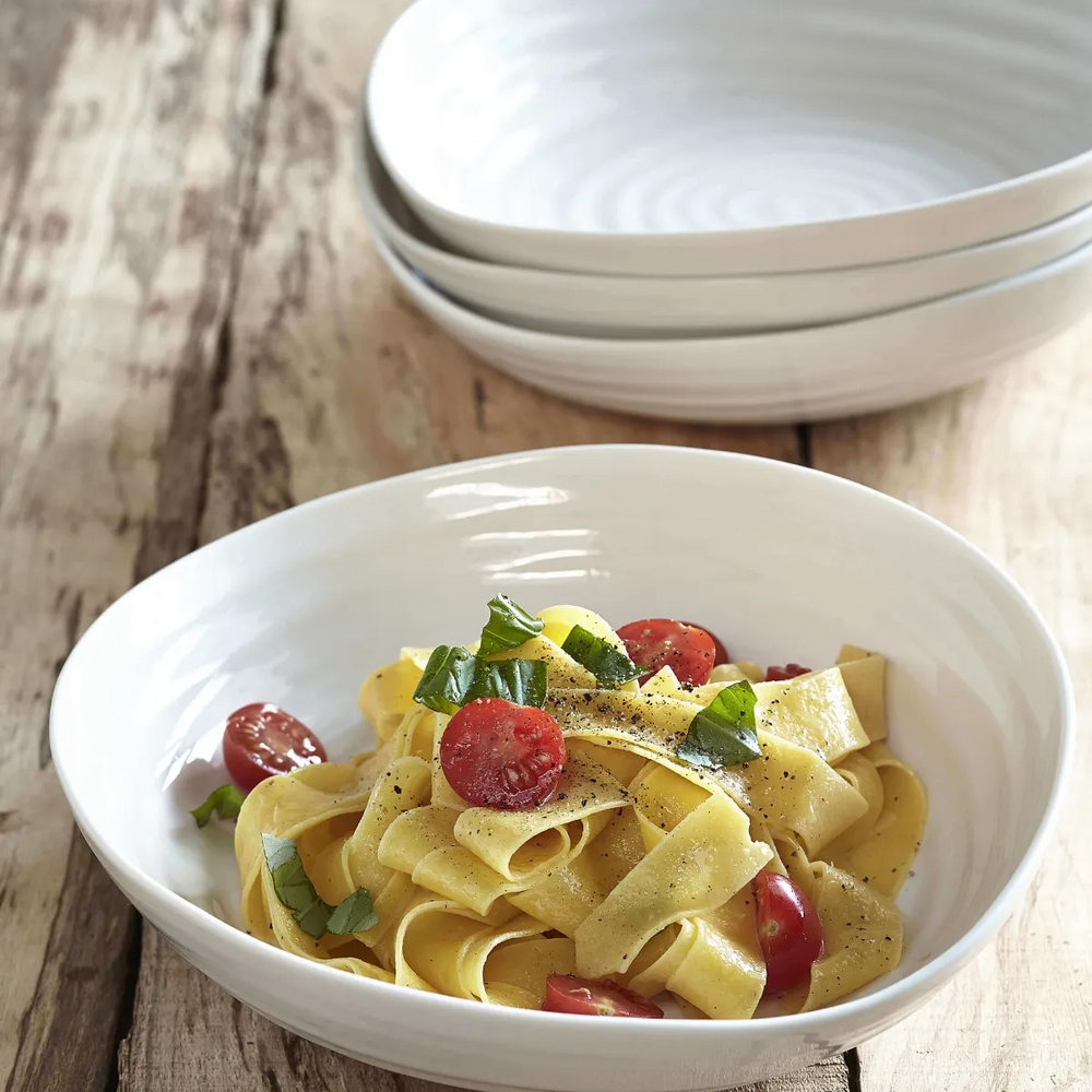 Sophie Conran for Portmeirion - White Pasta Bowls 23.5cm (Set of 4)