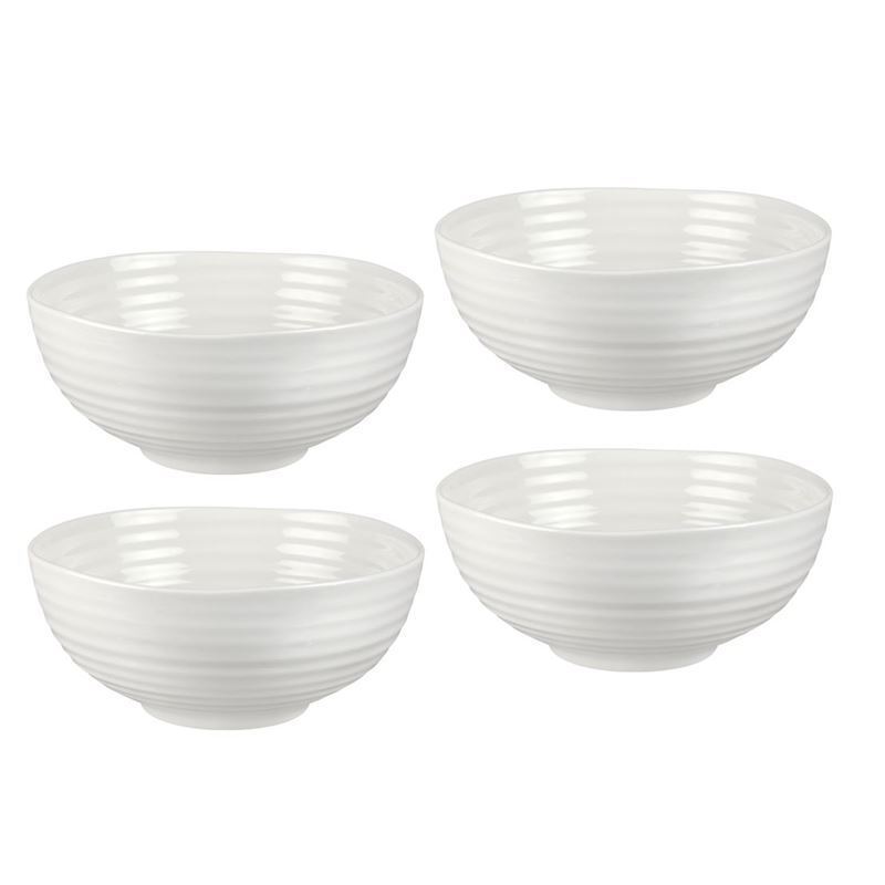 Sophie Conran for Portmeirion - White Noodle Bowls 18cm (Set of 4)