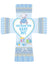 God Bless this Baby Boy Porcelain Cross