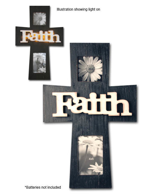 LED Cross - Faith
