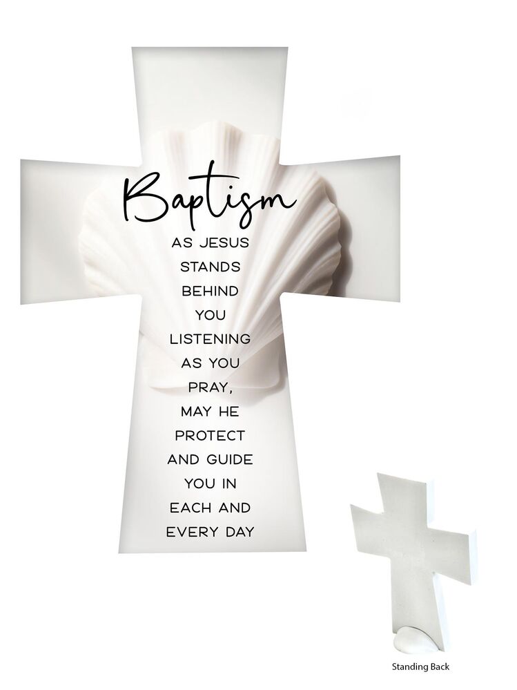 Ceramic Cross - Baptism