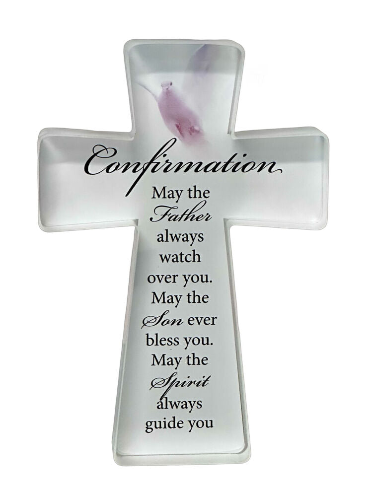 Glass Cut Standing Cross - Confirmation