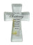 Glass Cut Standing Cross - Christening