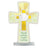 Christening Painted Glass Crucifix