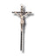 Wall Crucifix - 13cm x 8cm - Silver & Metal Finish