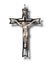 Wall Crucifix - 13cm Silver Metal