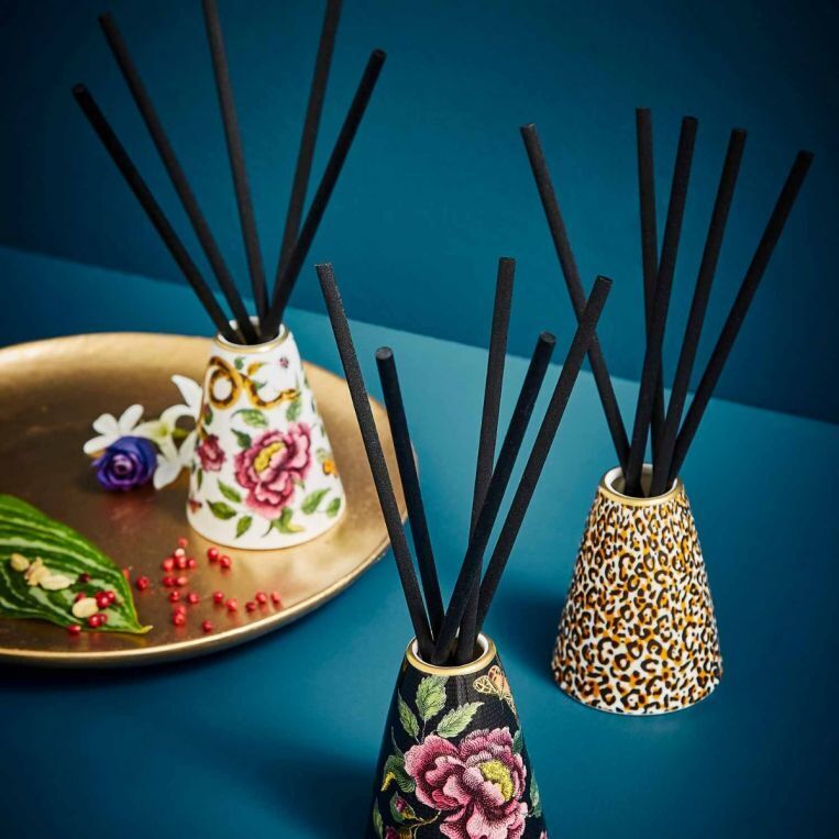 Spode Creatures Of Curiosity - Reed Diffuser - Black Floral