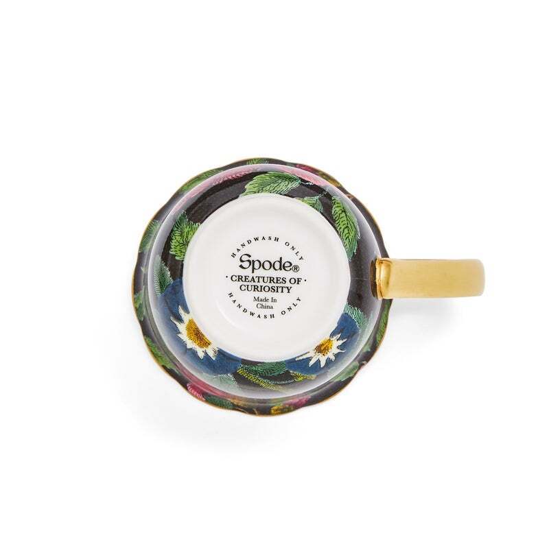 Spode Creatures Of Curiosity - Mug - Black Floral
