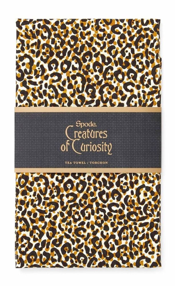 Spode Creatures Of Curiosity - Tea Towel - Leopard Print