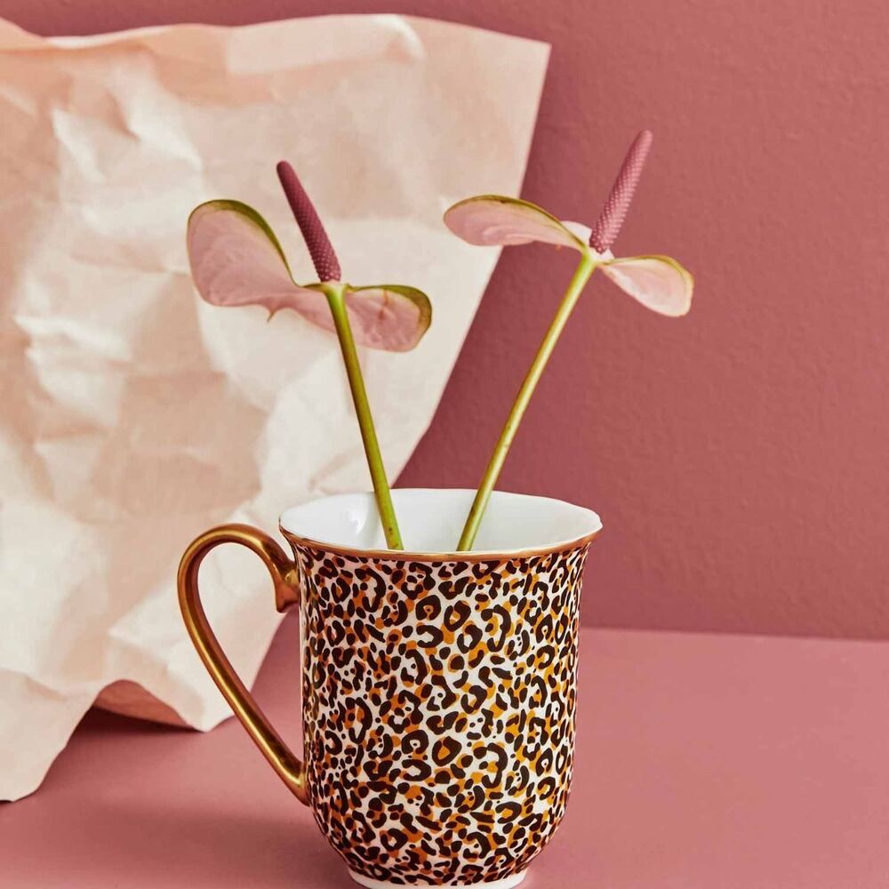 Spode Creatures Of Curiosity - Mug - Leopard Print