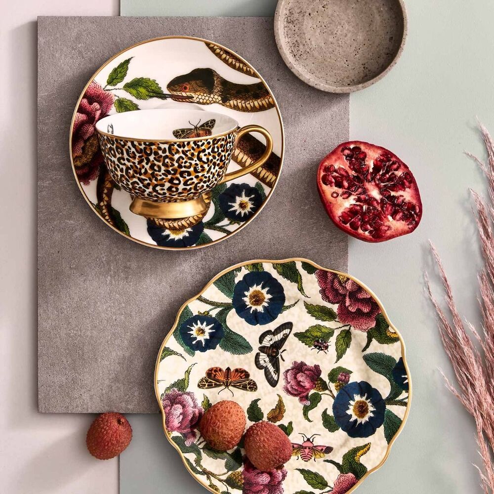 Spode Creatures Of Curiosity - Teacup & Saucer - Leopard Print