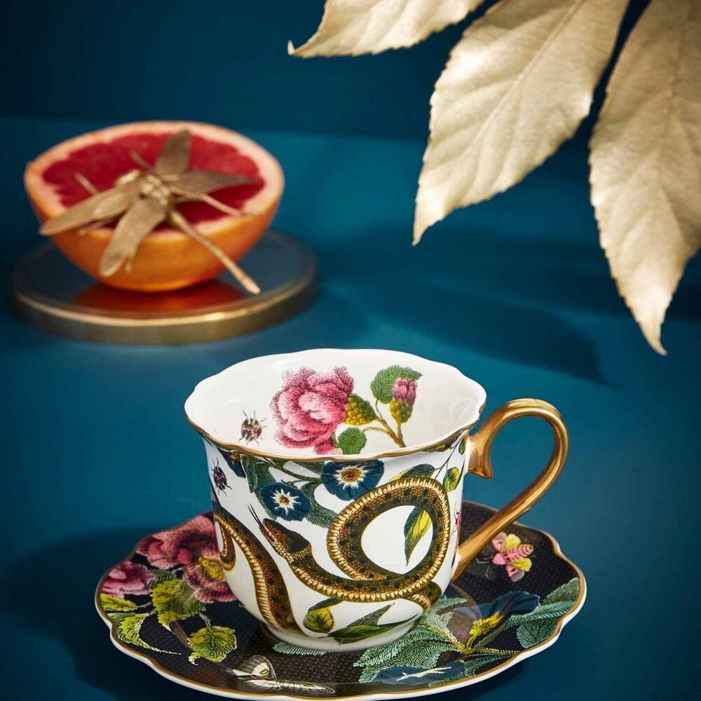 Spode Creatures Of Curiosity - Teacup & Saucer - Animal Print