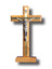 Standing Crucifix - 22cm Olive Wood & Metal