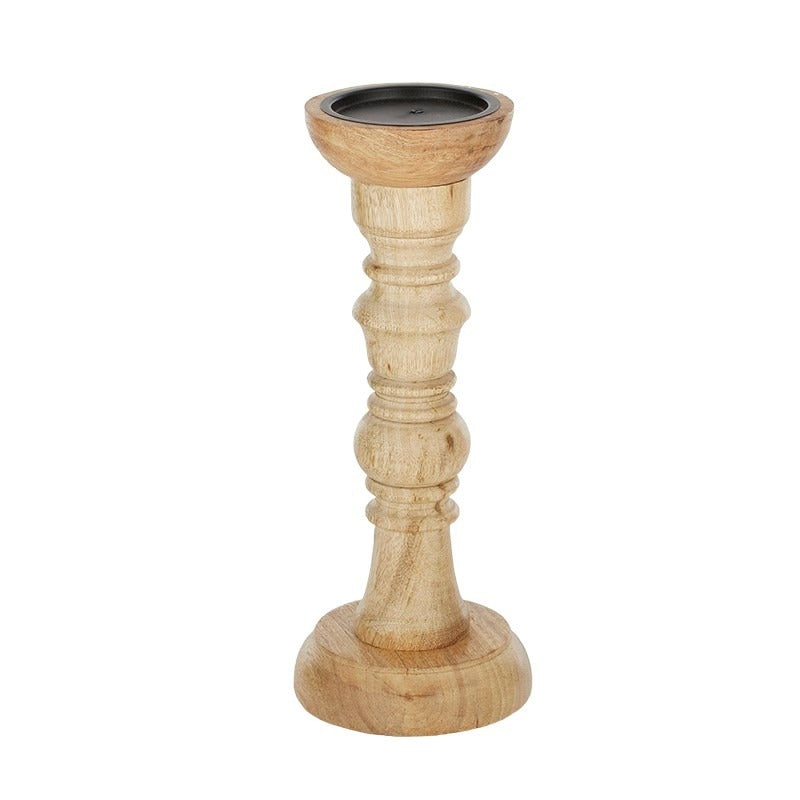 Coast To Coast Home - Candle Holder Kiele Natural Wood 12X31cm