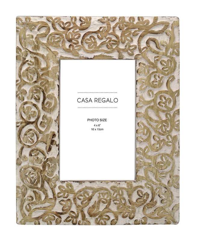 Coast To Coast Home - Photo Frame Carved Mango Wood 4x6inch