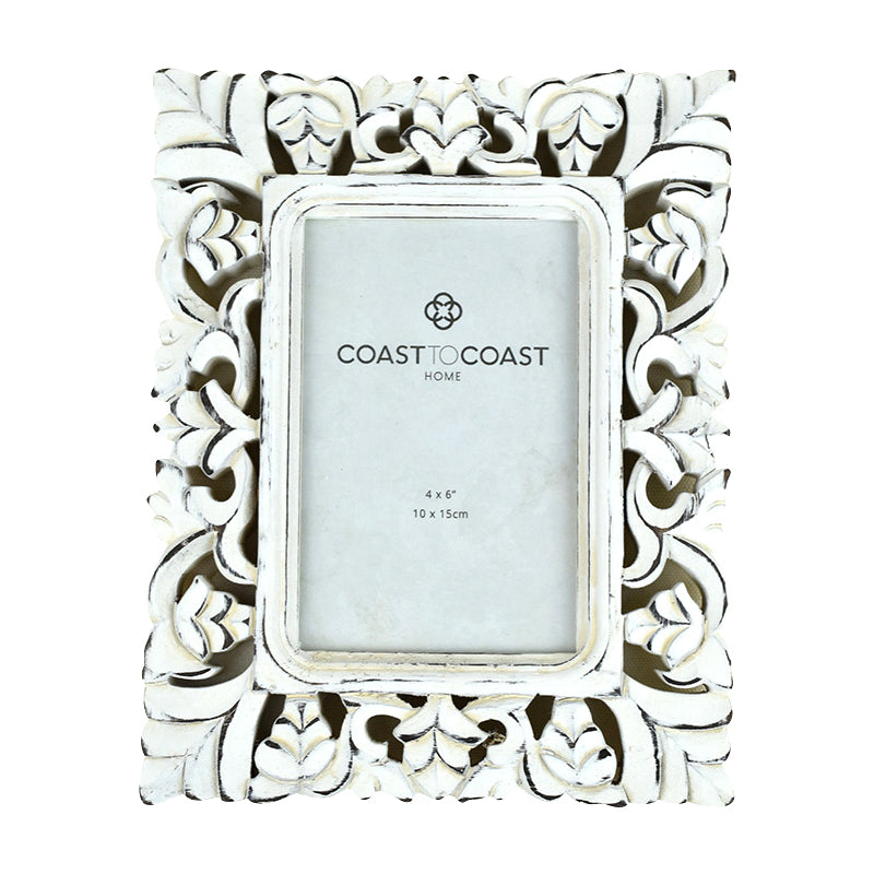 Coast To Coast Home - Photo Frame Jasmine White Wash 4x6inch