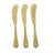 Assemble Kitchen - Bijou Set Of 3 Brass Embossed Spreaders