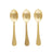 Assemble Kitchen - Bijou Set Of 3 Brass Embossed Teaspoons
