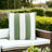 NF Living Outdoor Cushion - Stripe Olive 50x50cm
