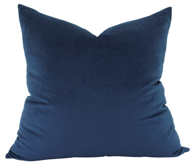 NF Living Cushion - Aria Feather Filled Velvet - Navy 55x55cm