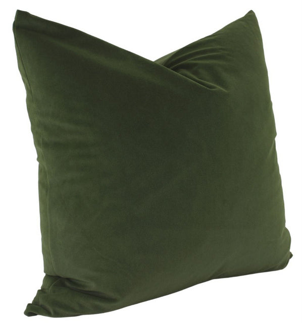 NF Living Cushion - Aria Feather Filled Velvet - Olive 55x55cm