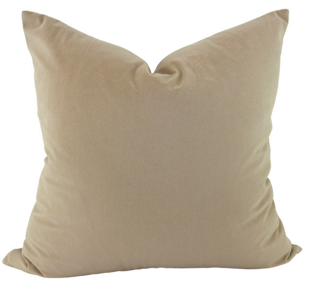 NF Living Cushion - Aria Feather Filled Velvet - Ivory 55x55cm