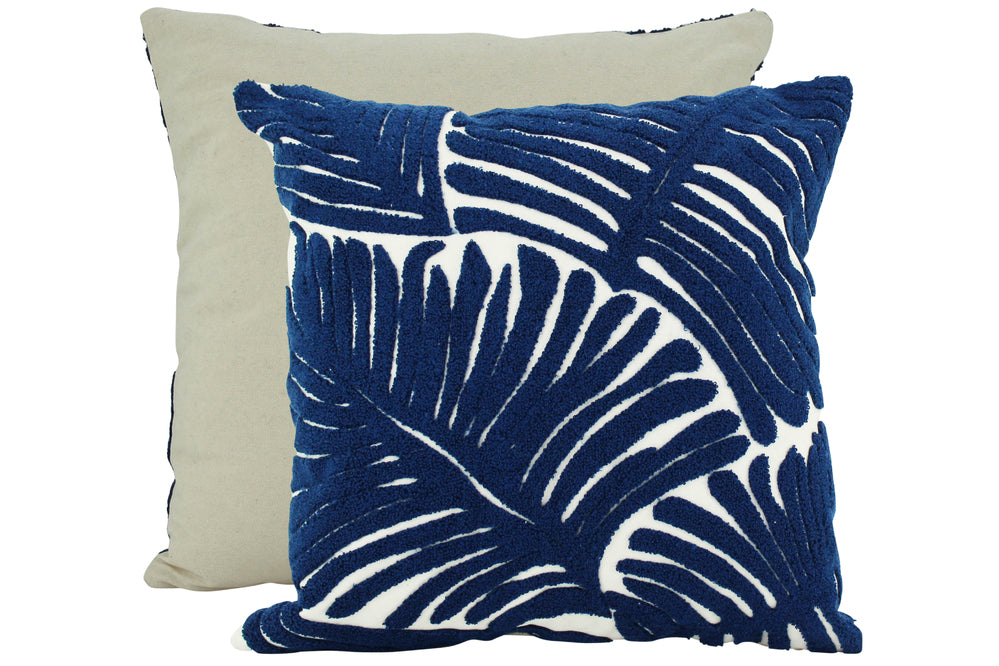 NF Living Cushion - Navy Good Leaf 45x45cm