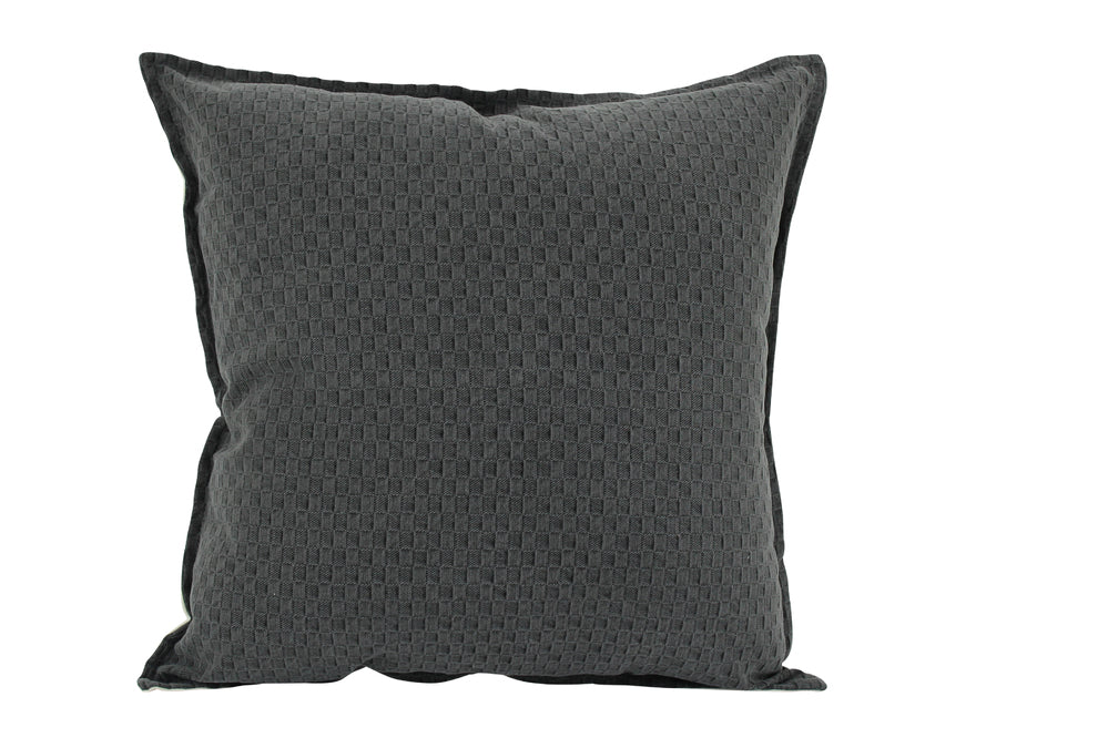 NF Living Waffle Cushion - Matteo - Charcoal 50x50cm
