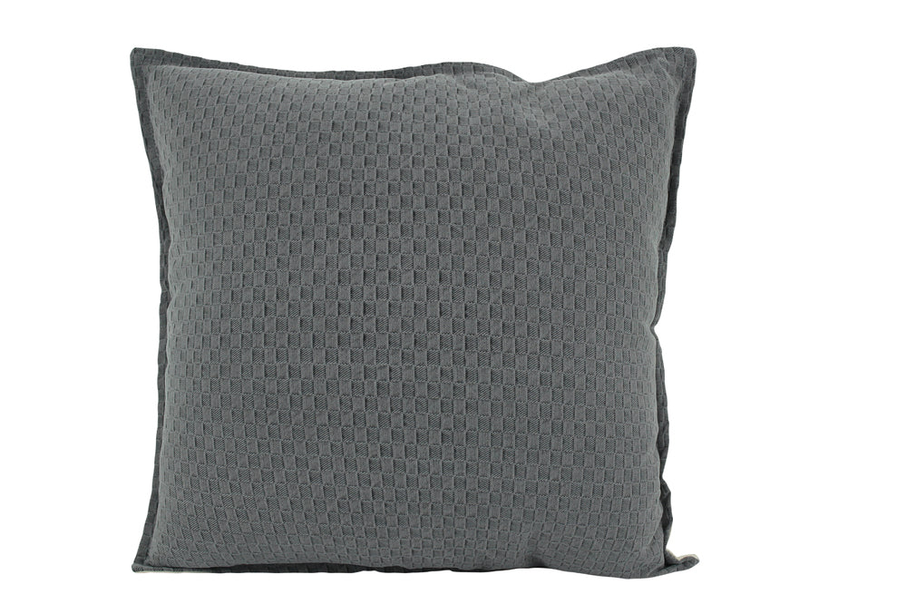 NF Living Waffle Cushion - Matteo - Grey 50x50cm