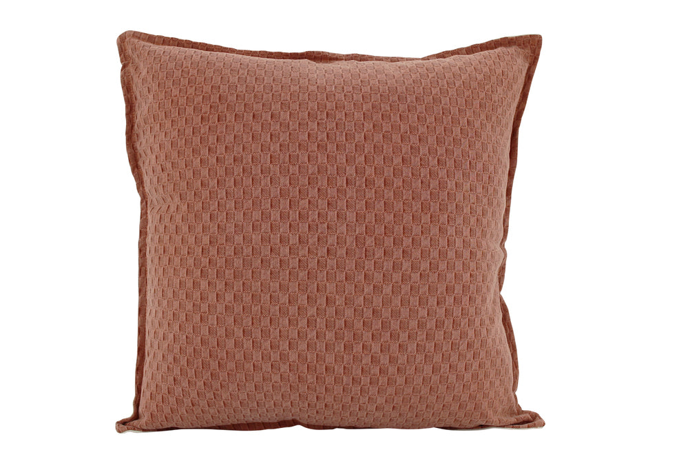 NF Living Waffle Cushion - Matteo - Rust 50x50cm