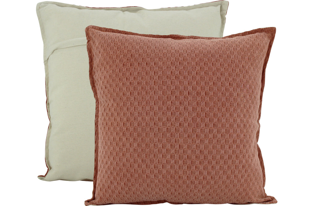 NF Living Waffle Cushion - Matteo - Rust 50x50cm