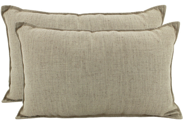 NF Living Linen Cushion - Latte 30x50cm