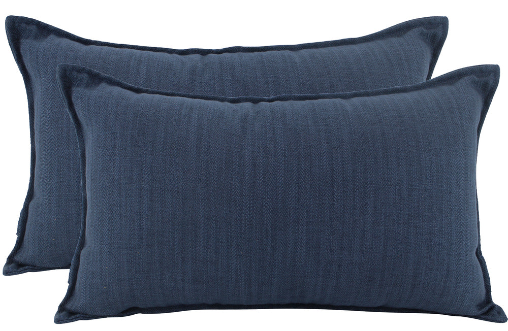 NF Living Linen Cushion - Navy 30x50cm