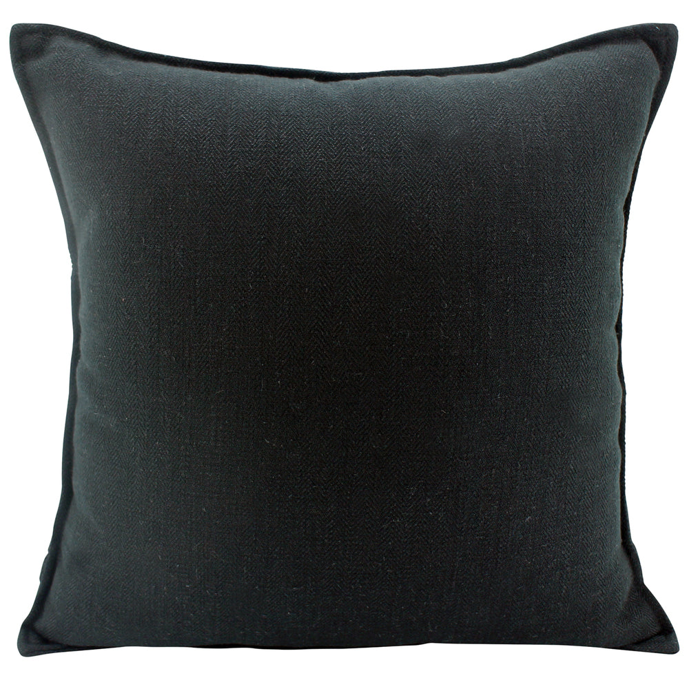 NF Living Linen Cushion - Black 45x45cm