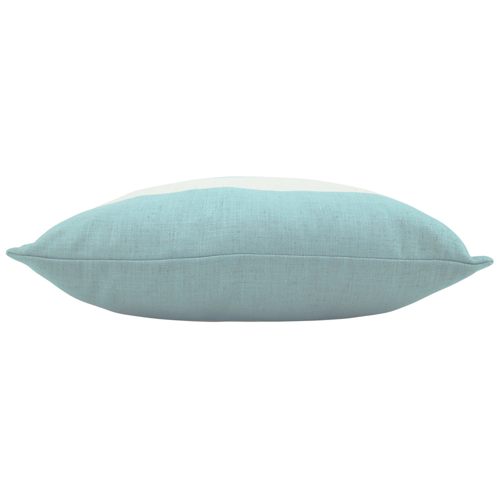 NF Living Linen Cushion - Sky Blue Stripe 55x55cm