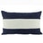 NF Living Linen Lumbar Cushion - Navy Stripe 30x50cm
