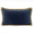 NF Living Linen Jute Lumbar Cushion - Navy 30x50cm