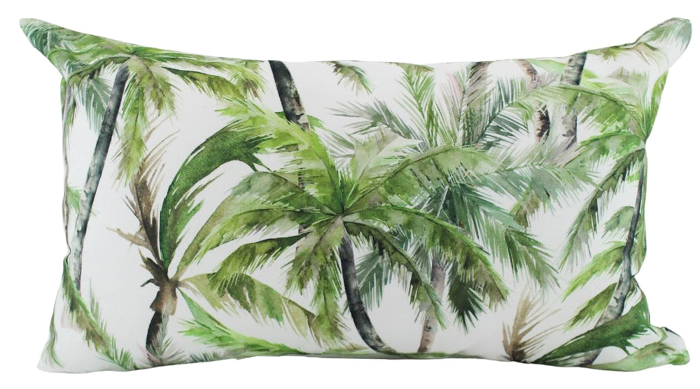 NF Living Outdoor Lumbar Cushion - Face Palm 30x50cm