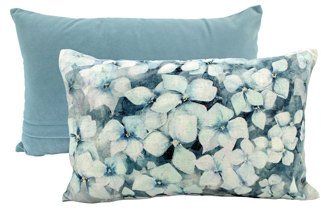 NF Living Linen Lumbar Cushion - Petal Rain 30x50cm