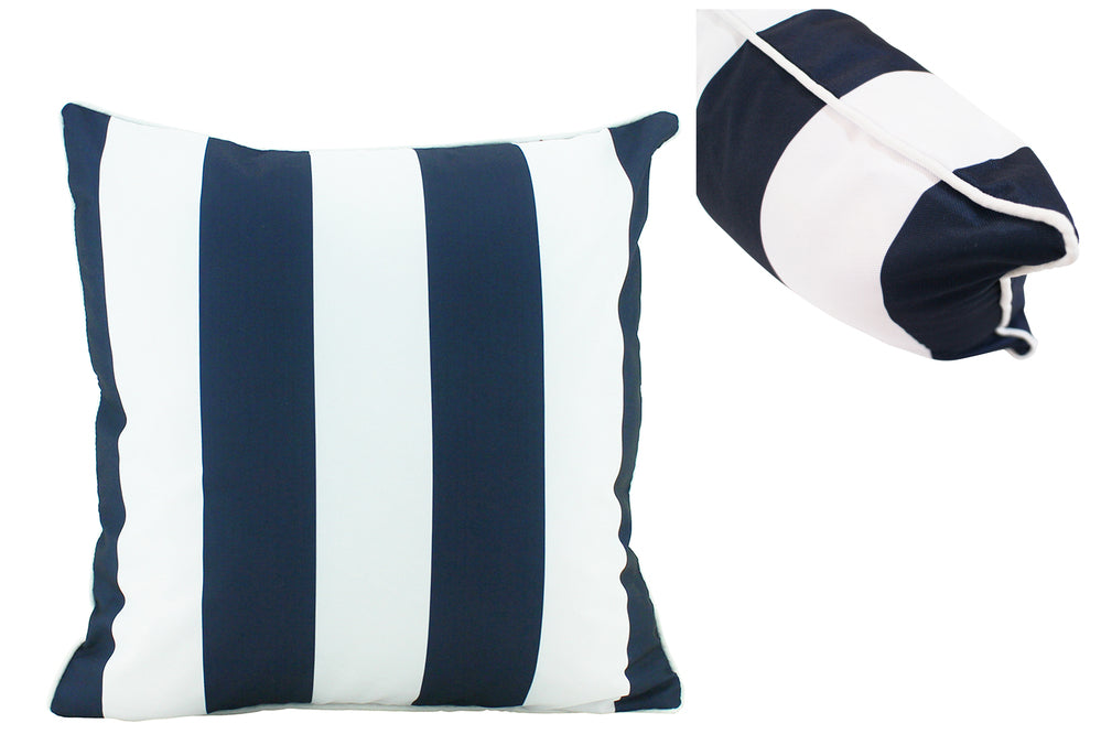 NF Living Outdoor Cushion - Navy Stripe 50x50cm