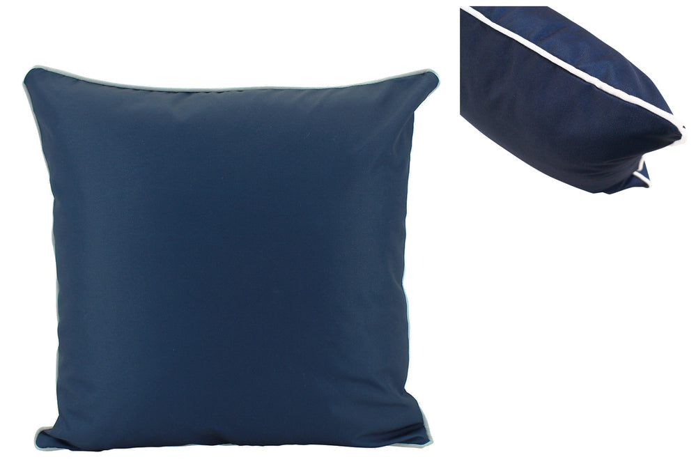NF Living Outdoor Cushion - Navy Basic with Piping 50x50cm