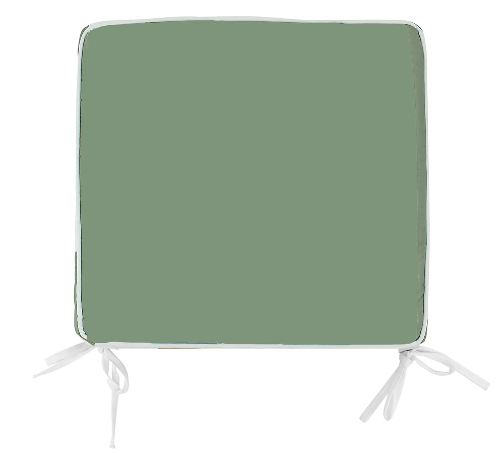 NF Living Outdoor Chair Pad - Olive Basic with Piping 42x42cm