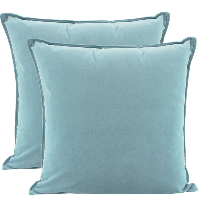 NF Living Velvet Cushion - Steel Blue 45x45cm