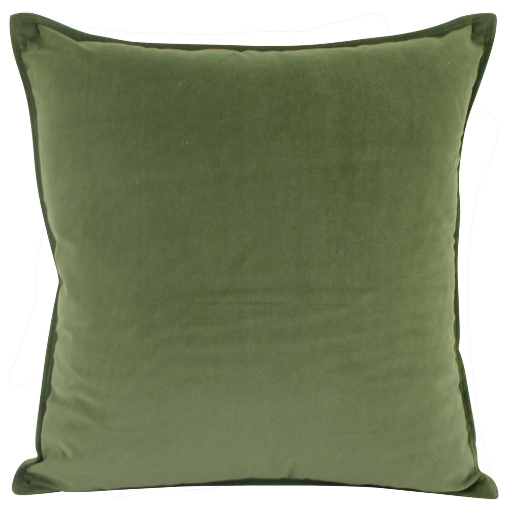 NF Living Velvet Cushion - Olive 45x45cm