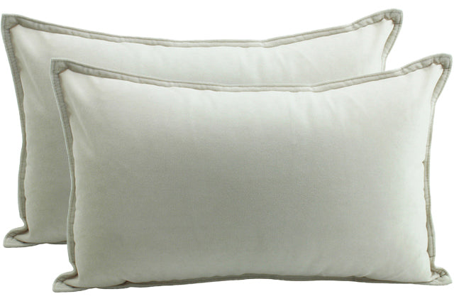 NF Living Velvet Lumbar Cushion - Champagne 30x50cm