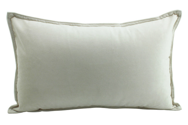 NF Living Velvet Lumbar Cushion - Champagne 30x50cm